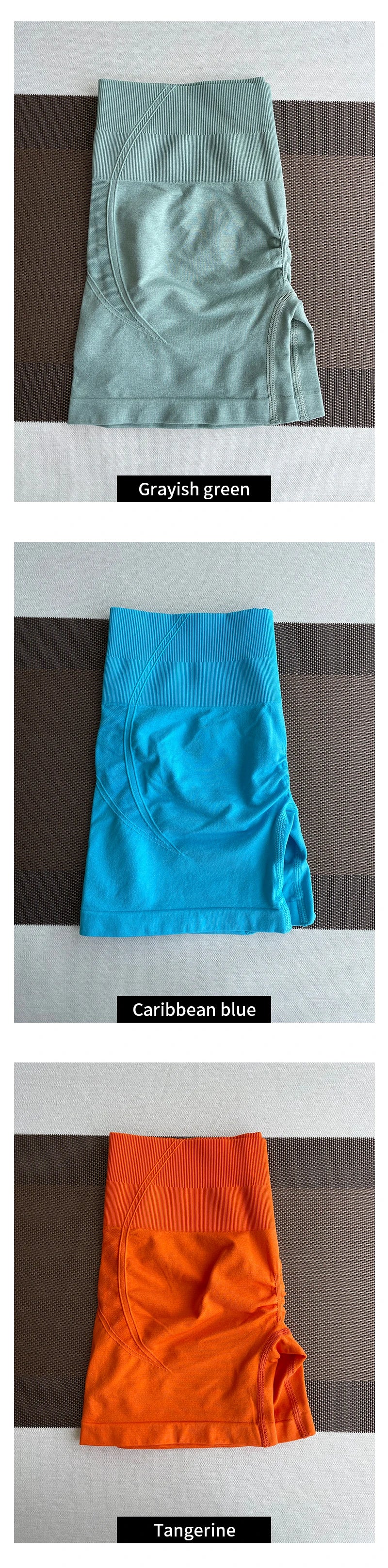TKITK Seamless Tight shorts Gym shorts Womens Workout Yoga shorts Soft High Waist Outfits Fitness Sports Wear