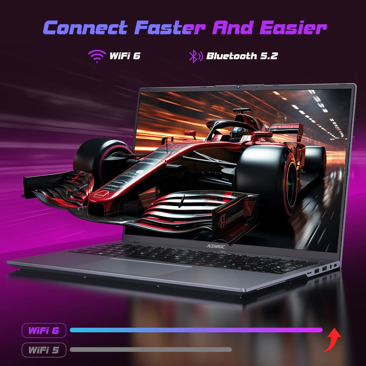 ACEMAGIC Gaming Laptop Computer 16 Inch FHD Display AMD Ryzen 7 6800H Processor 16GB RAM DDR5 4800MHz 512GB SSD Gaming Notebook