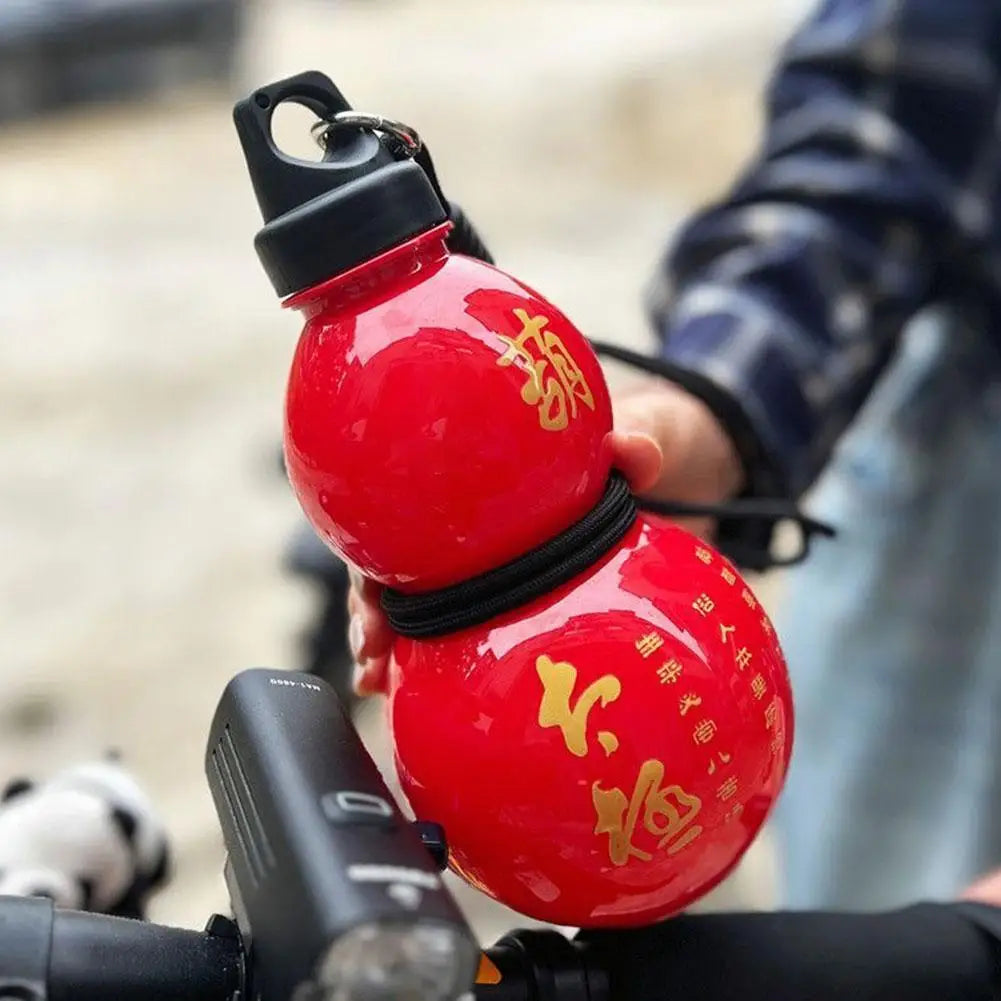 800ml Gourd Water Bottle Child Water Gourd Kettle Chinese Retro-Inspired Leakproof Water Jug for School PC Water Kettle