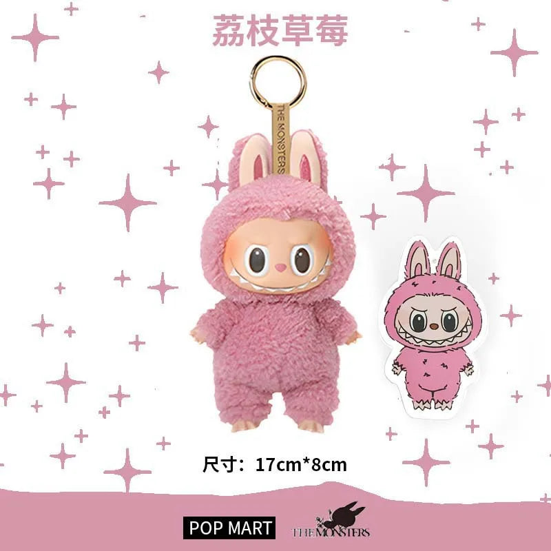 New Labubu Gift Lacquered Doll Clothes Doll Keychain Trendy Toy Blind Box 2 Glue Face Bag Pendant Decoration Toys Friend Gift