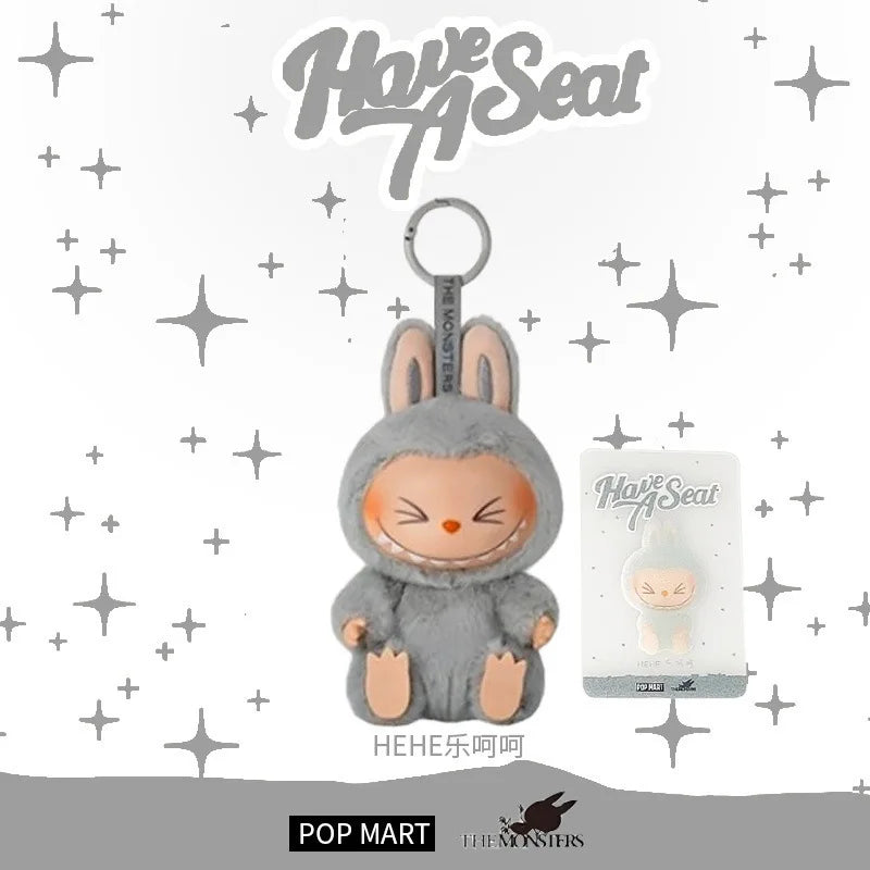 New Labubu Gift Lacquered Doll Clothes Doll Keychain Trendy Toy Blind Box 2 Glue Face Bag Pendant Decoration Toys Friend Gift