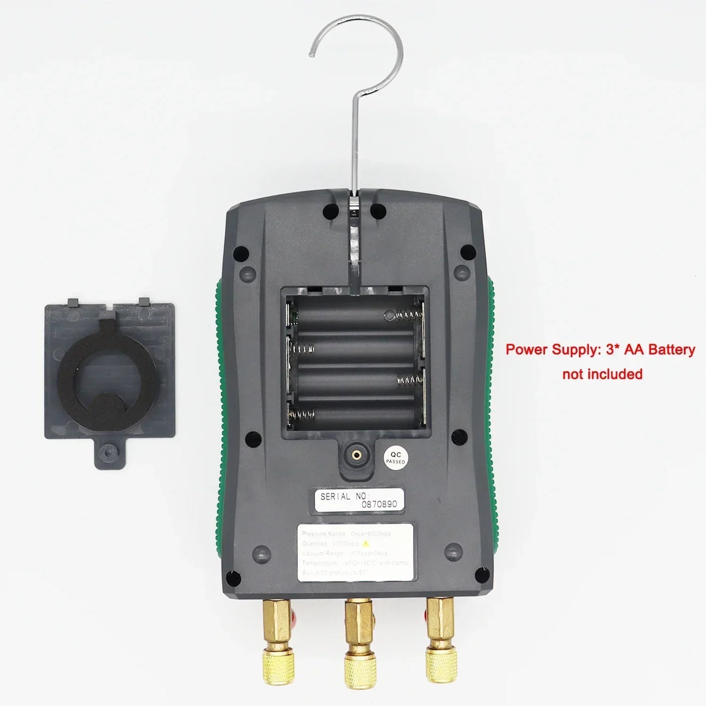 Digital refrigeration pressure gauge, air conditioning temperature detector, multi-function vacuum pressure test tool kit