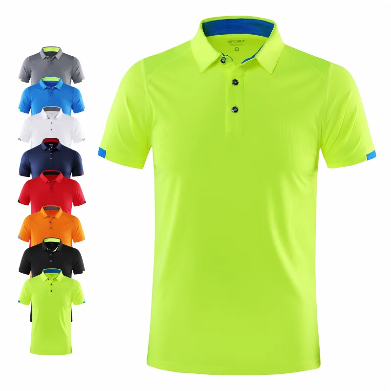 Men Casual Sports Quick-drying Lapel Short-sleeved POLO Shirt Cycling Suit Fitness Suit For Men