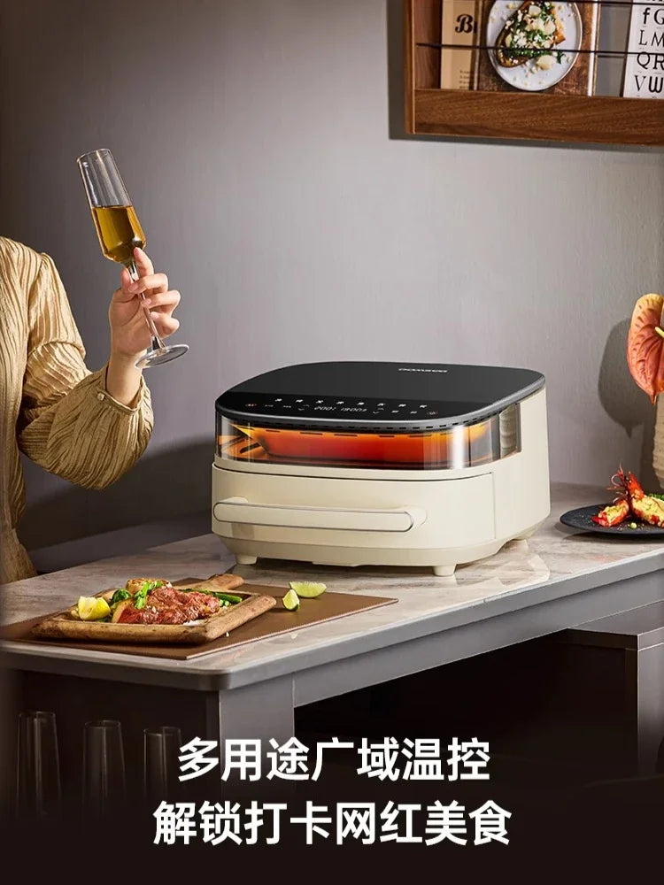 Air fryer electric oven household all-in-one machine visual new cooking machine cooking machine new model