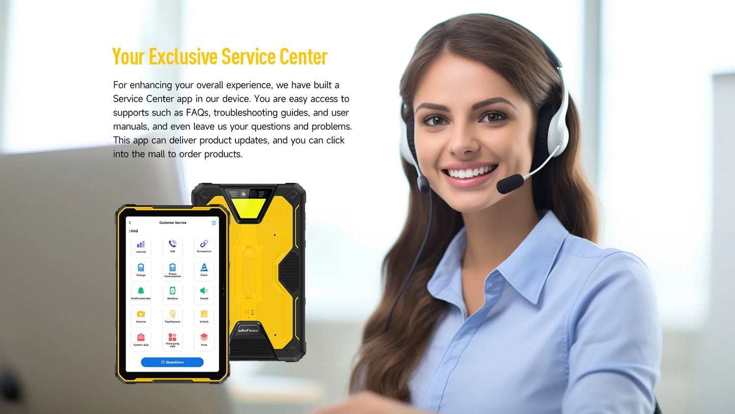 Ulefone Armor Pad 2 Rugged Tablet , 11" 2K , 18600 mAh ,IP68/IP69K Android 13 NFC GPS 4G Tablet Up to 16GB RAM 256GB ROM