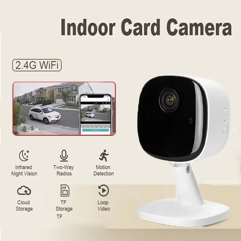 4K Security Camera WiFi Monitor 2-way Audio Infrared Night Vision Motion Detect Home Surveillance Multi-Share View 2025 New