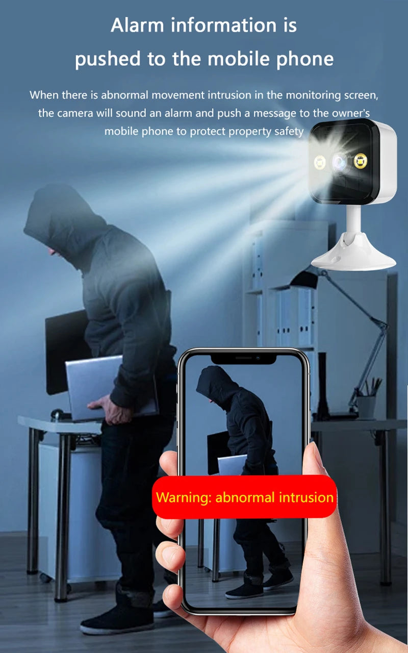 2025 New 2K Security Camera 3MP HD Wifi Smart Home Webcam 2-Way Audio Color Night Motion Detect Surveillance Cam With Lights