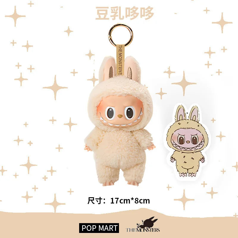 New Labubu Gift Lacquered Doll Clothes Doll Keychain Trendy Toy Blind Box 2 Glue Face Bag Pendant Decoration Toys Friend Gift