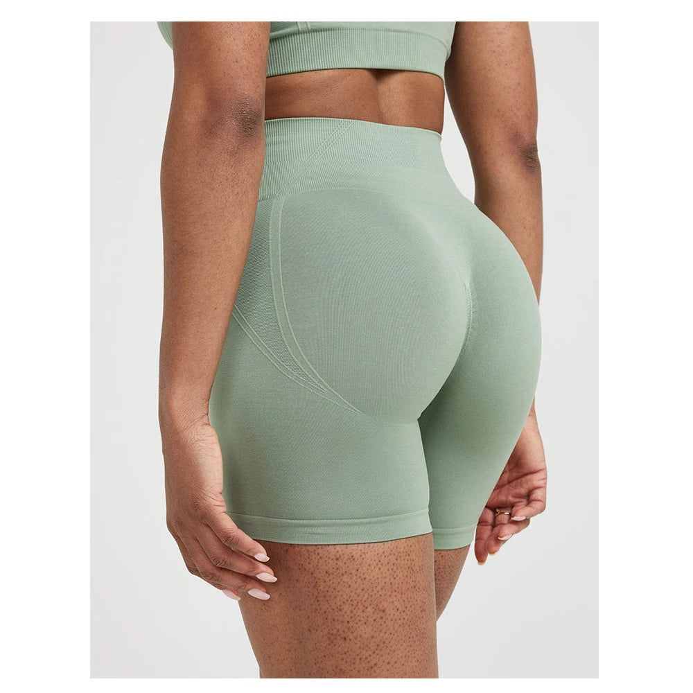 TKITK Seamless Tight shorts Gym shorts Womens Workout Yoga shorts Soft High Waist Outfits Fitness Sports Wear