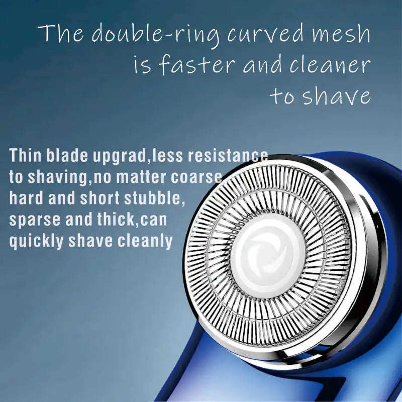Mini electric shaver men's bag travel shaver portable beard shaver Type-C intelligent digital display lightweight shaver