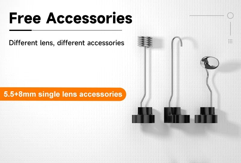 4.3 Inch Screen Endoscope Camera HD1080P 8MM Lens Explorer Pipe Car Inspection Borescope 2-10M LEDs waterprof 2600mAh Take Photo