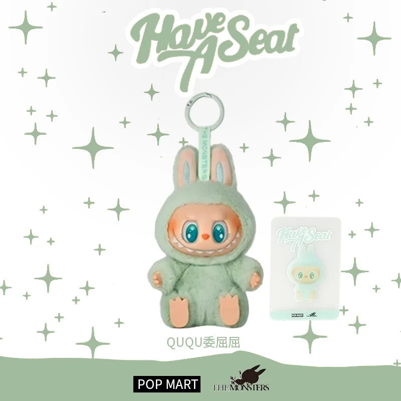 New Labubu Gift Lacquered Doll Clothes Doll Keychain Trendy Toy Blind Box 2 Glue Face Bag Pendant Decoration Toys Friend Gift