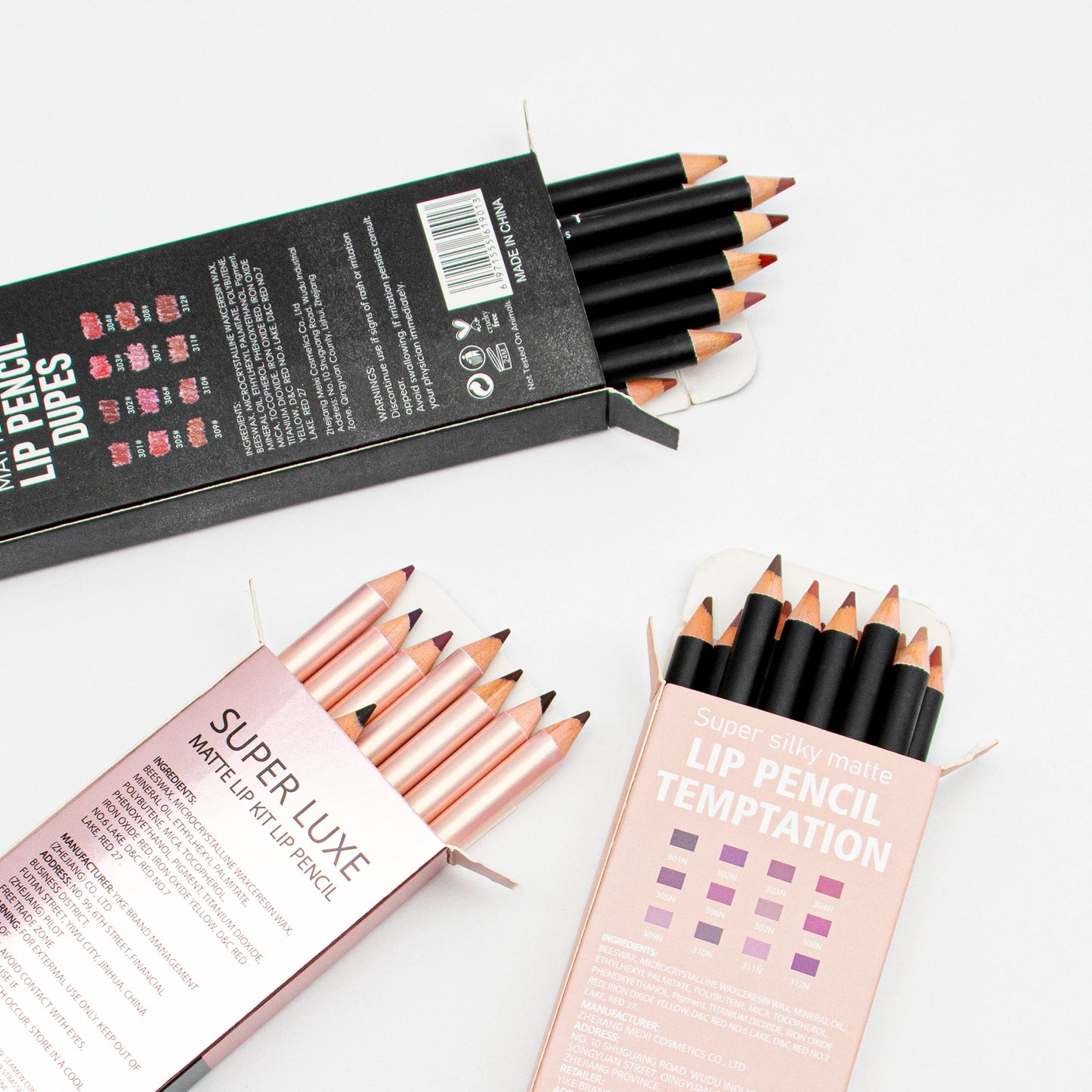 36colors Smooth Lip Liner Waterproof Long Lasting Vegan Cruelty-free Non Stick Cup Easy to Colored Lipliner Makeup