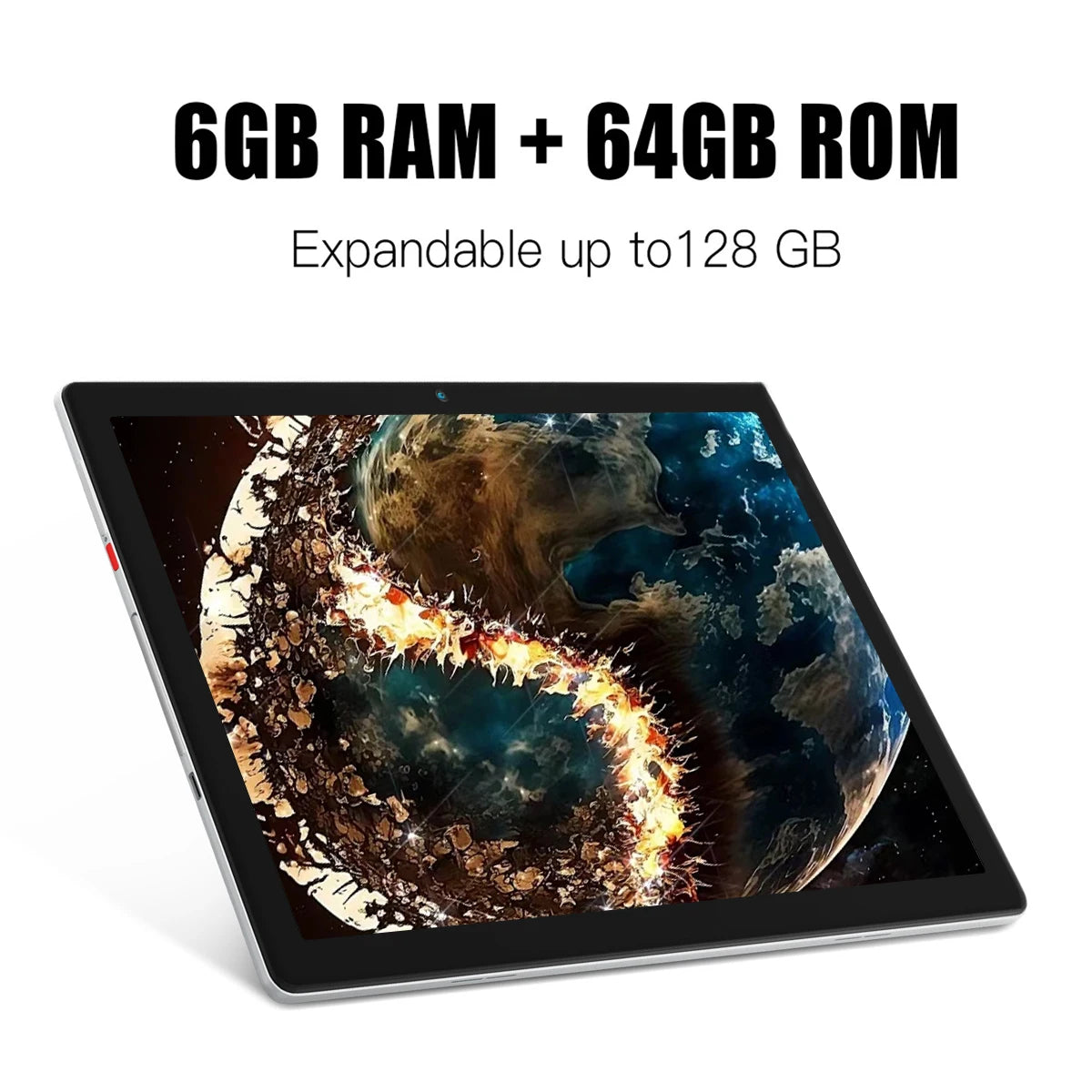 AEEZO MB1001 10 Inch Tablet Android 13 6GB RAM 64GB ROM 128GB Expandable 5000mAh Battery HD IPS Display Dual Camera Tablets PC
