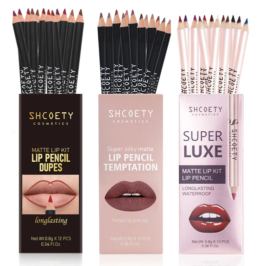 36colors Smooth Lip Liner Waterproof Long Lasting Vegan Cruelty-free Non Stick Cup Easy to Colored Lipliner Makeup