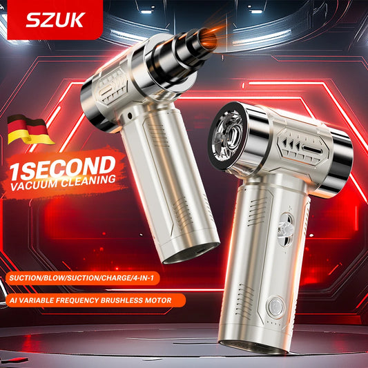 SZUK Mini Air Blower Powerful Turbo Jet Fan Brushless Motor Handheld  Dust Fan Portable Turbofan air blower Car Vacuum Cleaner