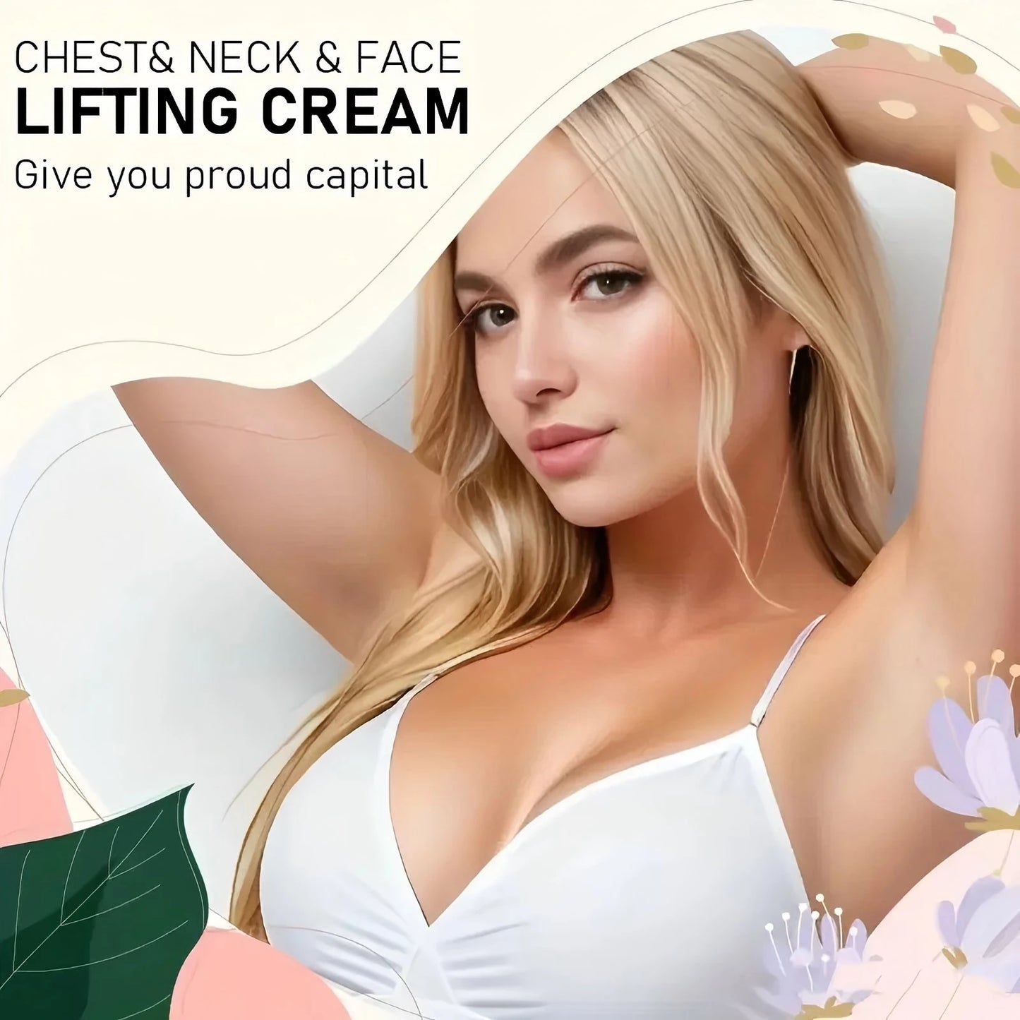 Firming & Lifting Face Cream - Hyaluronic Acid, Niacinamide, Vitamin E | Hydrates, Brightens Face, Neck, Chest | All Skin Types