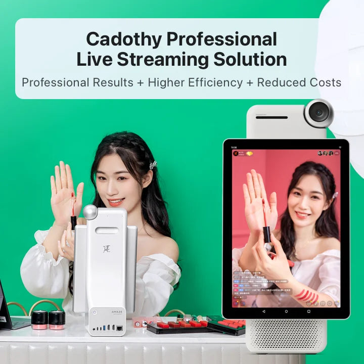 CADOTHY Amaze 5pro HD Camera Support Sticker Wireless Streaming Device for Outdoors/Indoor Live Streaming