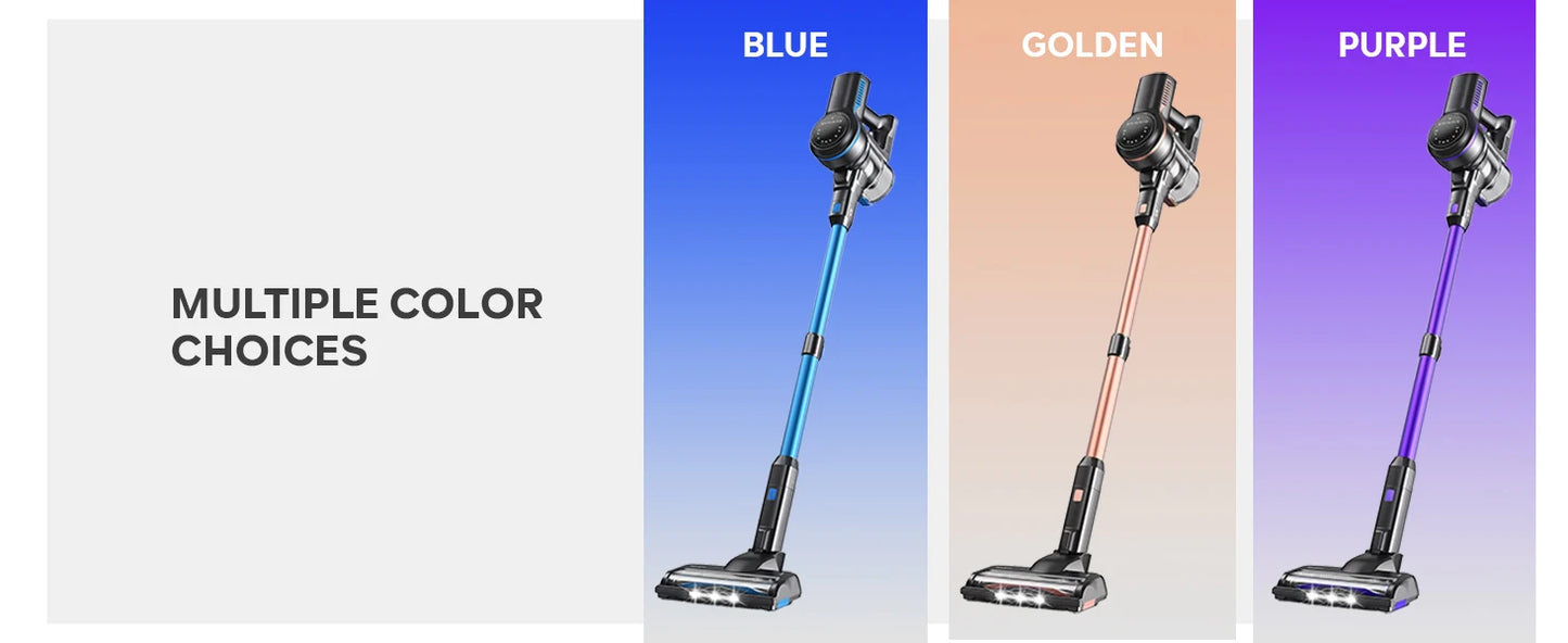 Inse S7P cordless vacuum cleaner 45KPa dust cup 1,3 L removable battery for animal hair Carpet hard floors