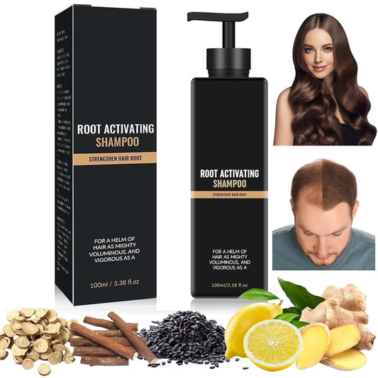 Root Activator Shampoo - Hair Growth Root Activator Shampoo for Men and Women - Natural Formula for Hair Loss and Thinning Hair