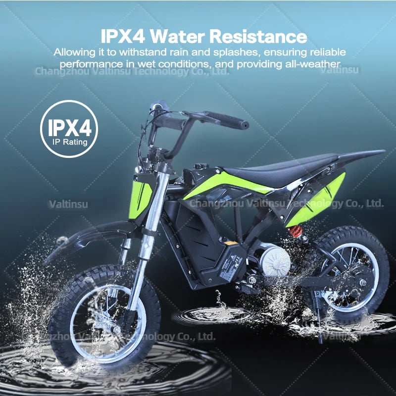 New Small Classic Spring Damper Road Legal Children Electric Offroad Bike Ipx4 Motocross High Range Mini E Bike