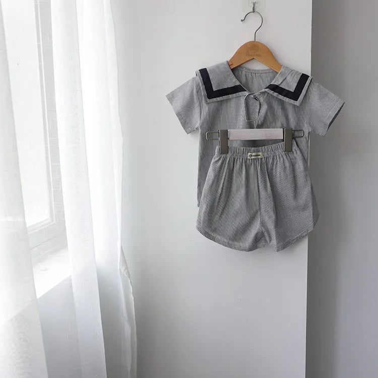 Children's Clothing Clothing Sets For Boys Girls Muslin Clothes Kids Todler Top And Shorts 2pcs Outfits Spanish Baby Cotton Suit
