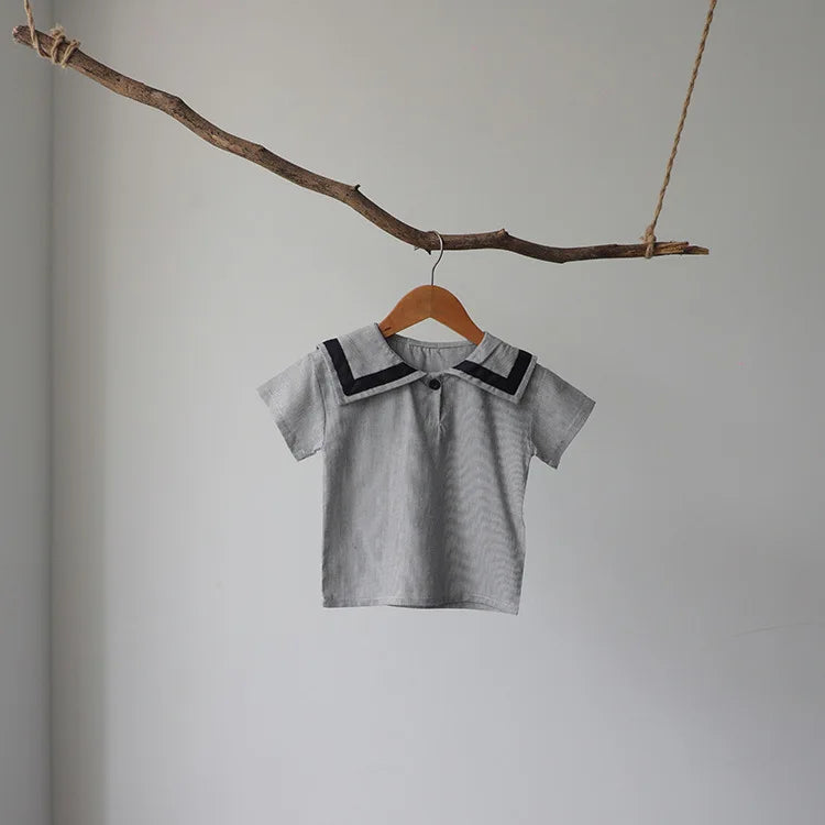 Children's Clothing Clothing Sets For Boys Girls Muslin Clothes Kids Todler Top And Shorts 2pcs Outfits Spanish Baby Cotton Suit