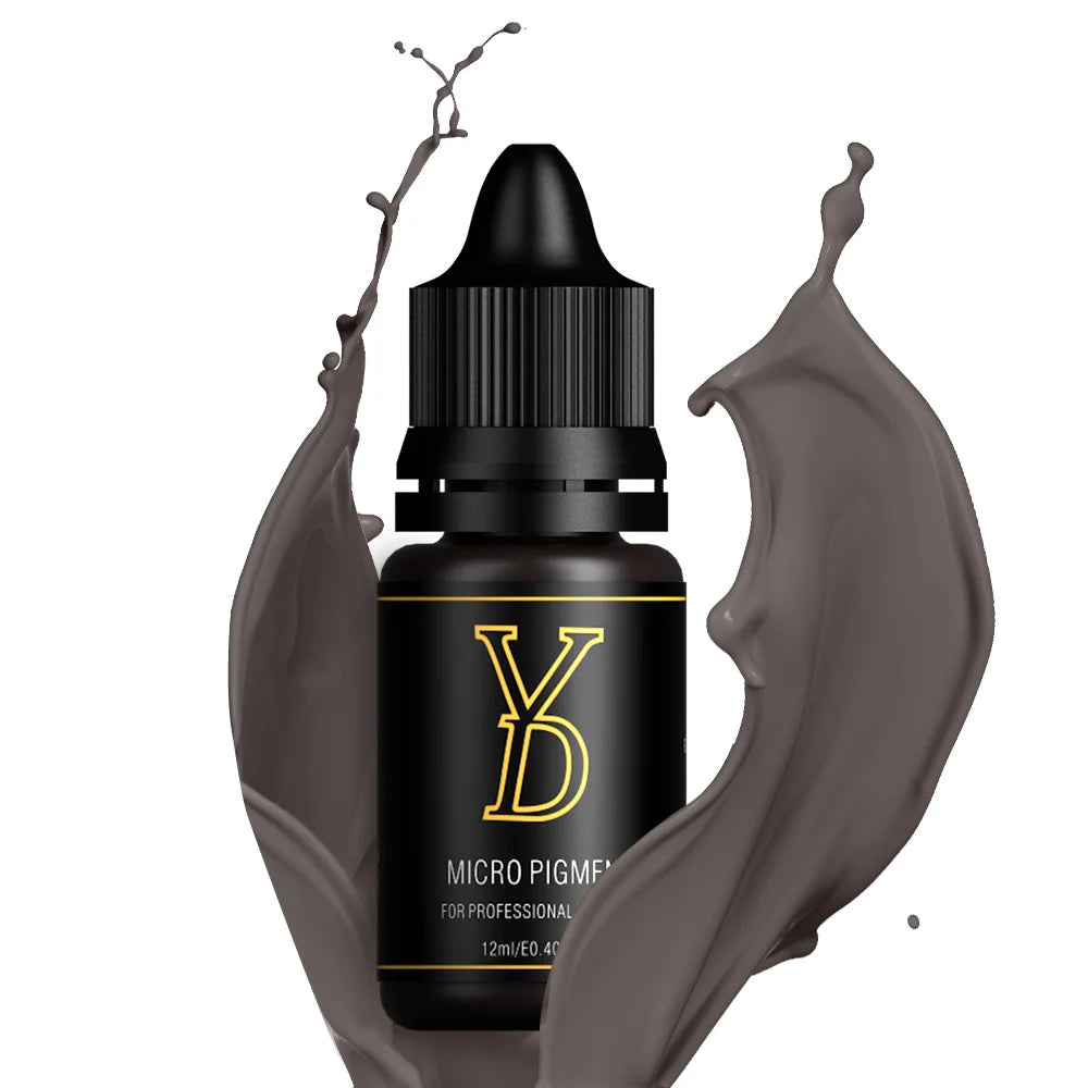 YDPMU Organic Liquid Lip Eyebrow Tattoo Ink High Saturation Permanent Makeup Pigment for Fast Coloring