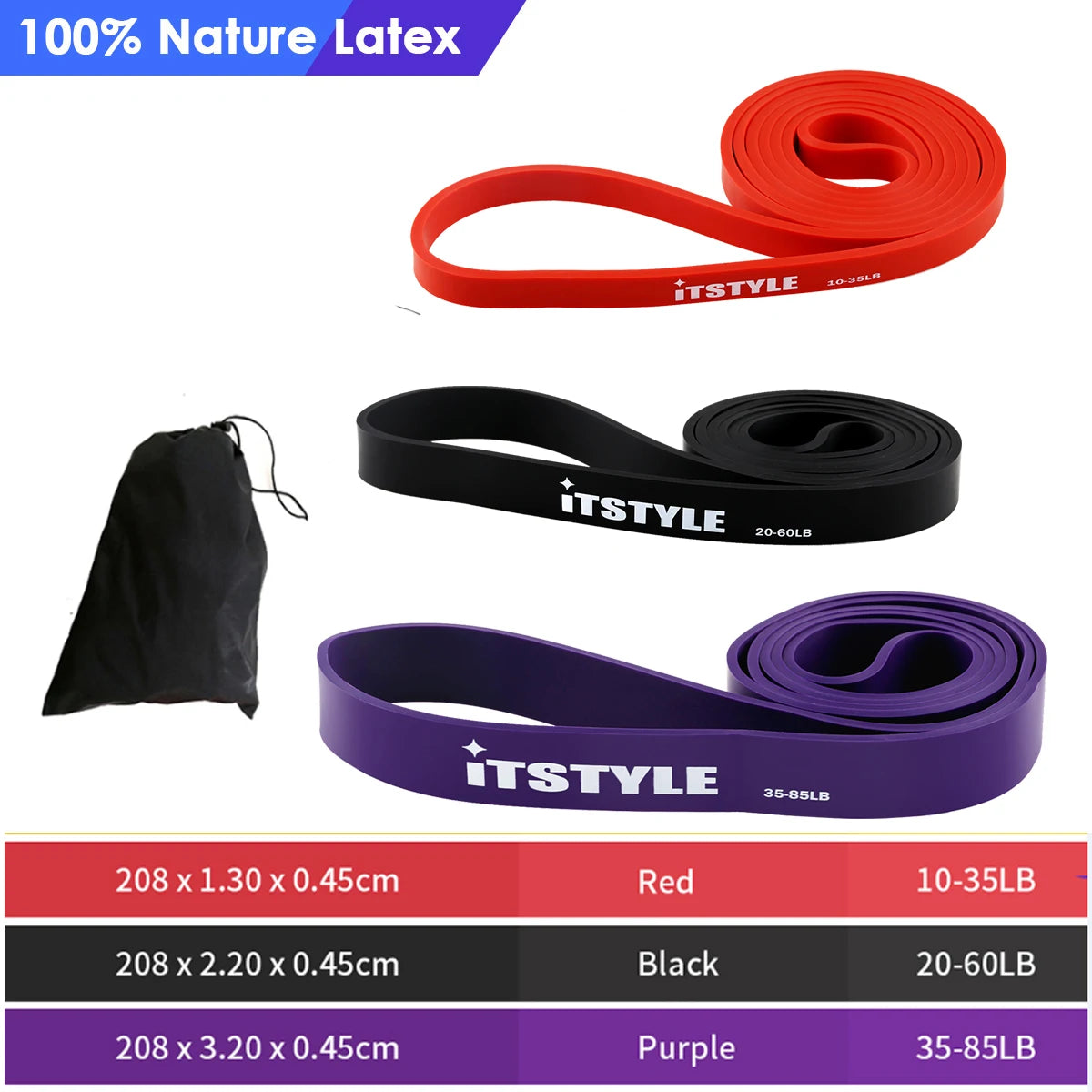 (Resistance) Bands for Fitness Rubber Pull Up, Yoga  Crossfit Power Expander Hanging ,41"  208cm