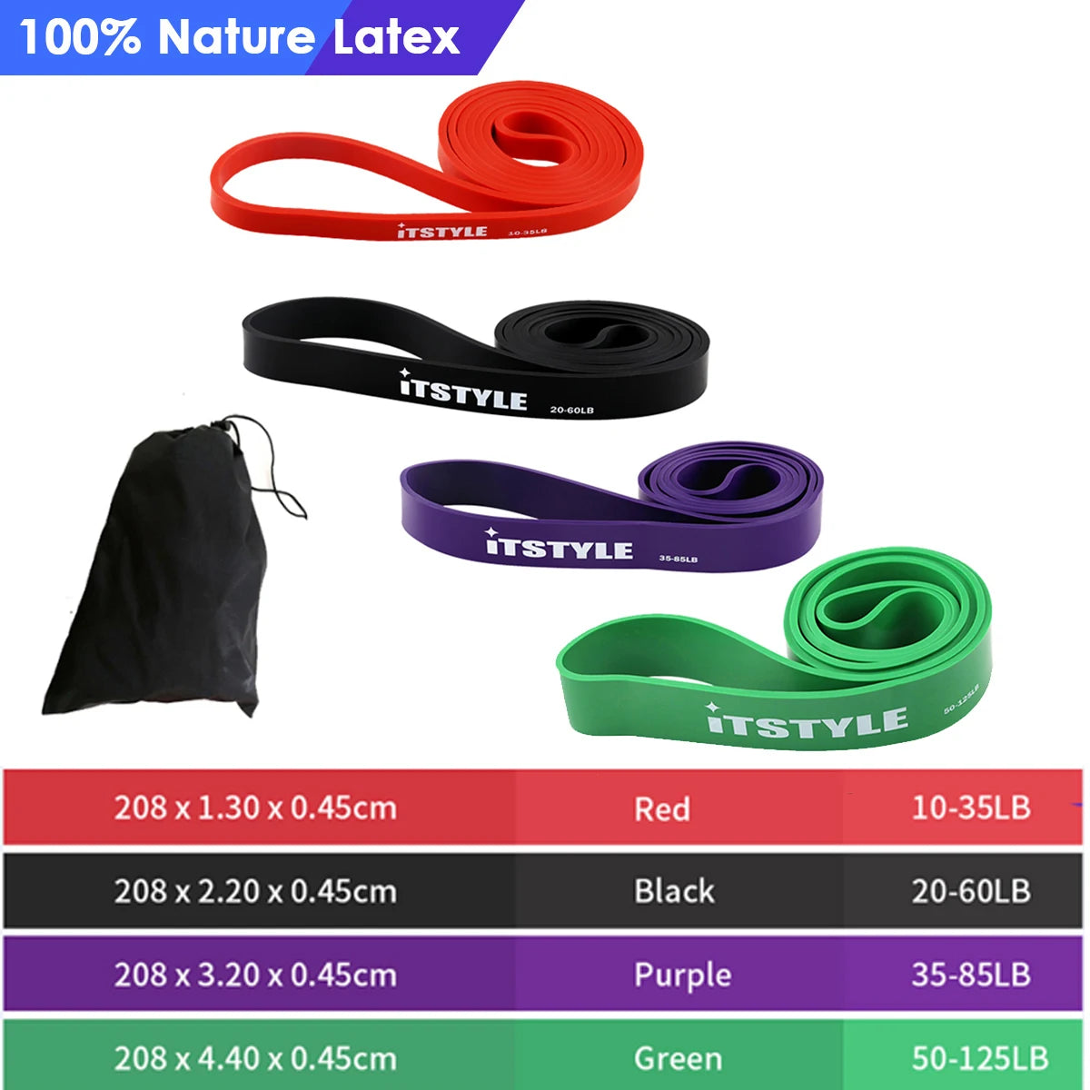 (Resistance) Bands for Fitness Rubber Pull Up, Yoga  Crossfit Power Expander Hanging ,41"  208cm