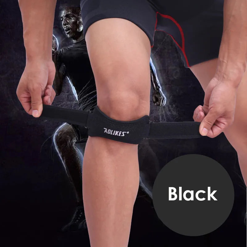 Adjustable 1PCS Knee Patellar Tendon Support Strap Band Knee Support Brace Pads for Running basketball Outdoor Sport
