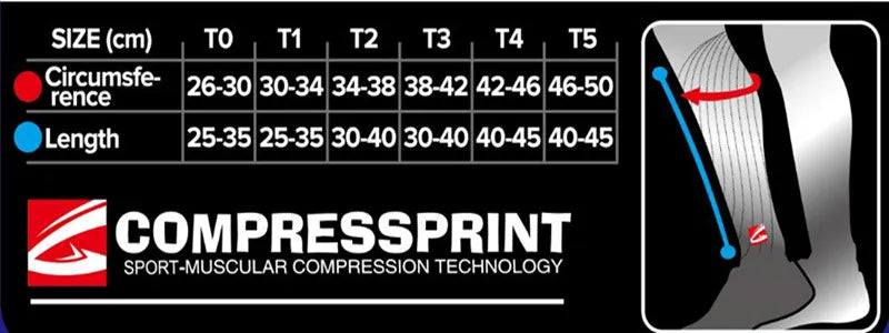 Compressprint Compression sport Function Running Sports Cycling Leg Warmers Men and Women For Swimming Jogging Gym Basketba