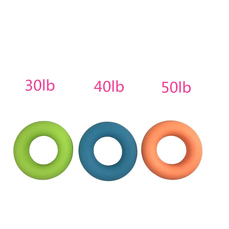 30lb  40lb 50lb Fitness Strength Hand Grip Muscle Power Training Silicone Easy Carrier Hand Grips Fitness Silico Ring Exerciser