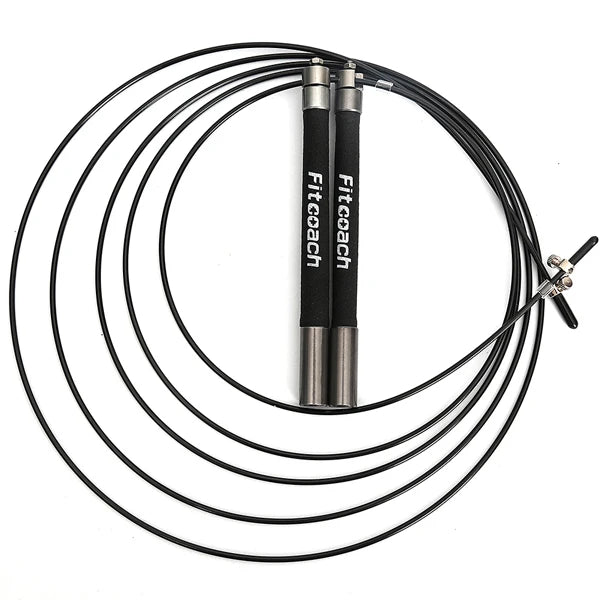 Speed More Jump Rope Ball Bearing Metal Handle Sport Skipping,Stainless Steel Cable Crossfit Fitness Equipment