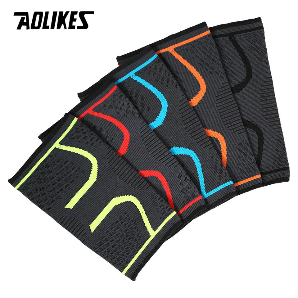 1PCS Running Cycling Fitness  Knee Support Braces Elastic Nylon Sport Compression Knee Pad Sleeve for Basketball Volleyball