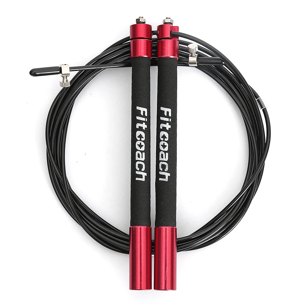 Speed More Jump Rope Ball Bearing Metal Handle Sport Skipping,Stainless Steel Cable Crossfit Fitness Equipment