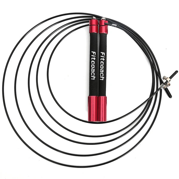 Speed More Jump Rope Ball Bearing Metal Handle Sport Skipping,Stainless Steel Cable Crossfit Fitness Equipment