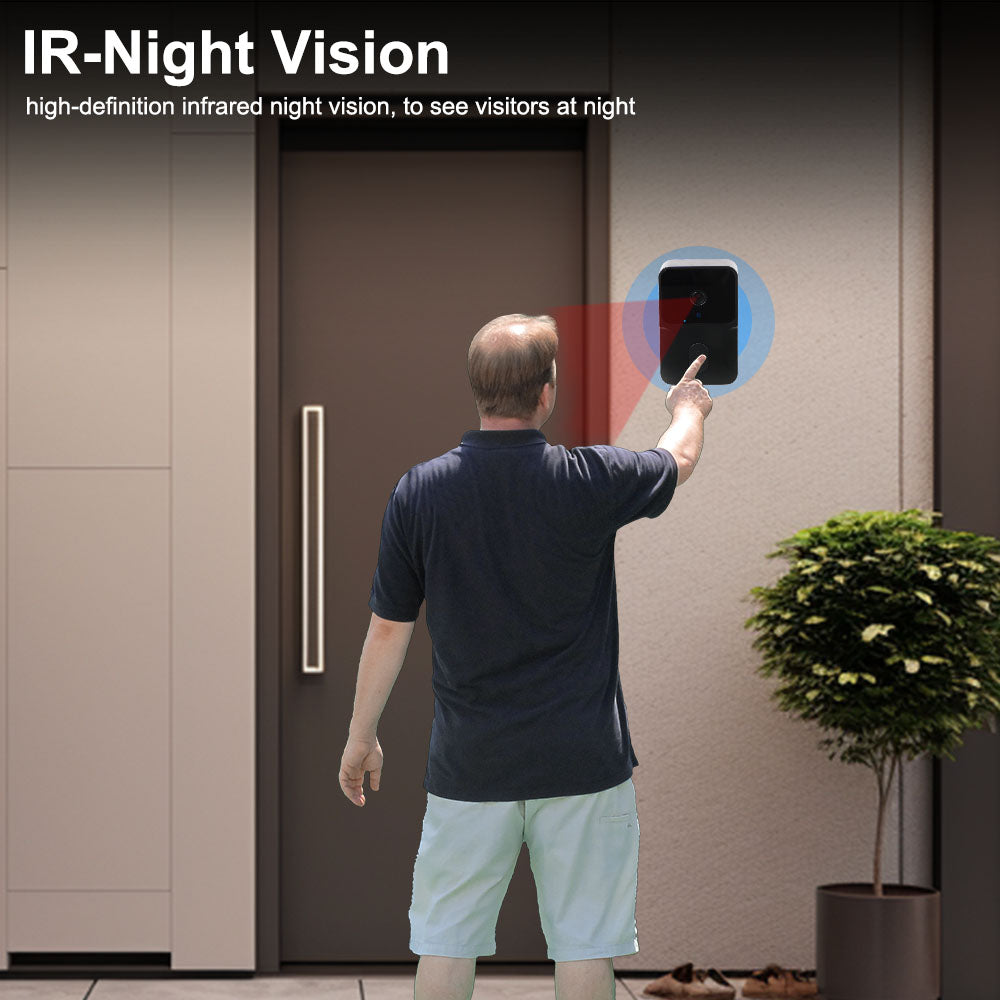 Smart Home Security For Home HD Door Bell Intercom Voice Change WIFI Video Doorbell Secure Camera Wireless Two Way Night Vision