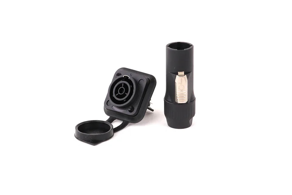 10pcs 3Pins In/Output Waterproof Locking Powercon Male Plug Female Chassis Wire Cable Connectors PA66 Material IP65 Grade
