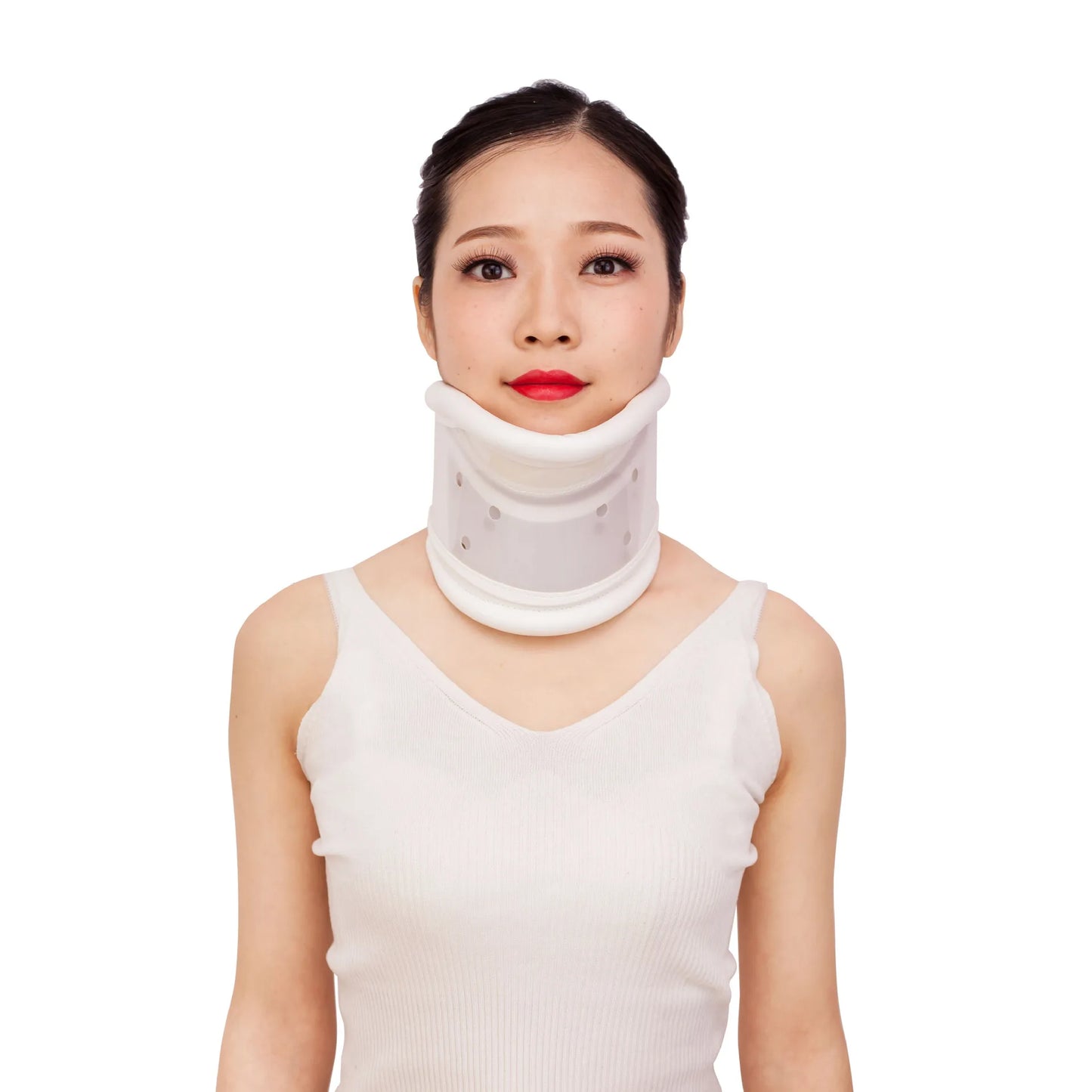 Neck support fixator protects neck collar neck protector adjustable split neck brace breathable cervical spine traction device