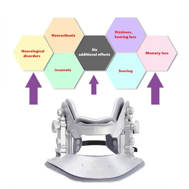 Neck Cervical Traction Collar Spine Support  Compression Adjust Brace Tractor Stretching Brace
