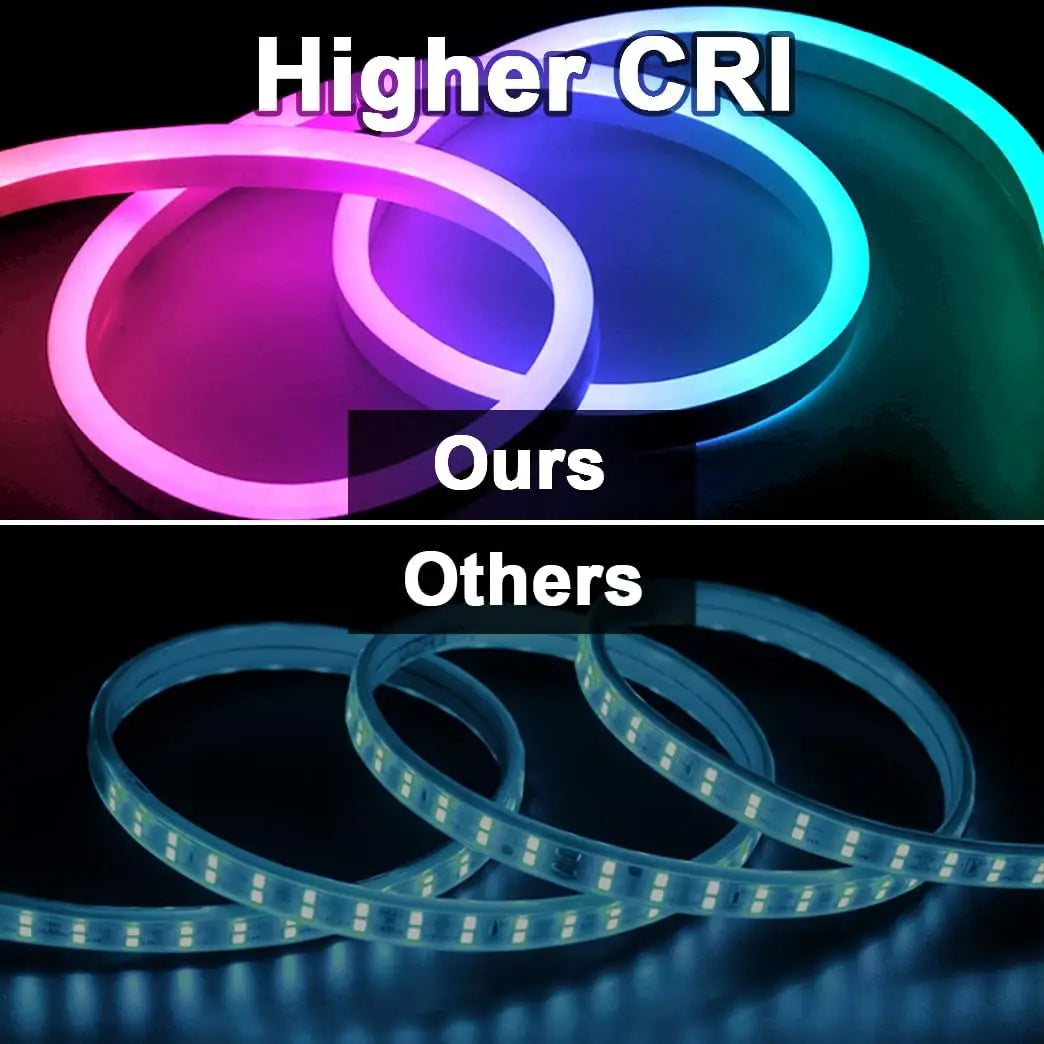 40M/30M RGB LED Neon Rope Lights, Music Sync Control with App/Remote, Flexible Lamp Color Change, Waterproof for Indoor Outdoor
