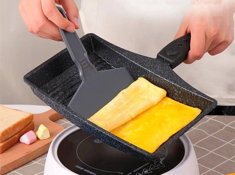 Non-Stick Wave Bottom Tamagoyaki Omelette Saucepan Egg Roll Pancake Frying Pan Cooking Pots Kitchenware Kitchen Cookware Tools