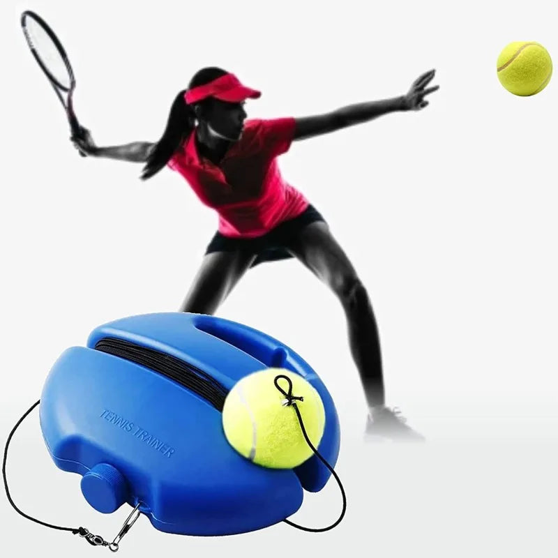 1 Set Tennis Trainer With Tennis Bounce Ball And Practice Ropes, Suitable For Indoor Outdoor Tennis Training