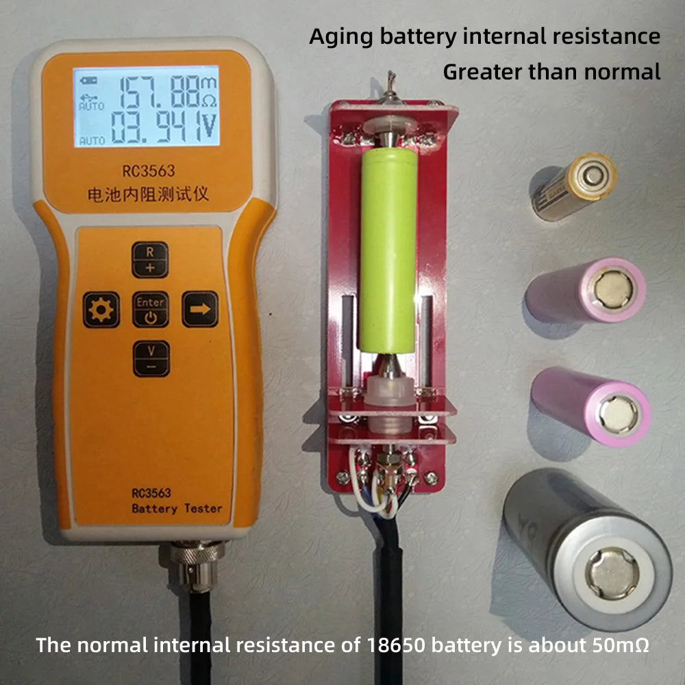 RC3563 18650 Battery Voltage Internal Resistance Tester High-precision Trithium Lithium Iron Phosphate Battery Tester True 4Wire