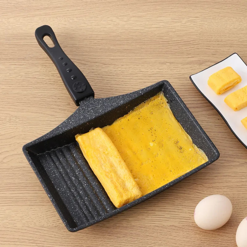 Non-Stick Wave Bottom Tamagoyaki Omelette Saucepan Egg Roll Pancake Frying Pan Cooking Pots Kitchenware Kitchen Cookware Tools