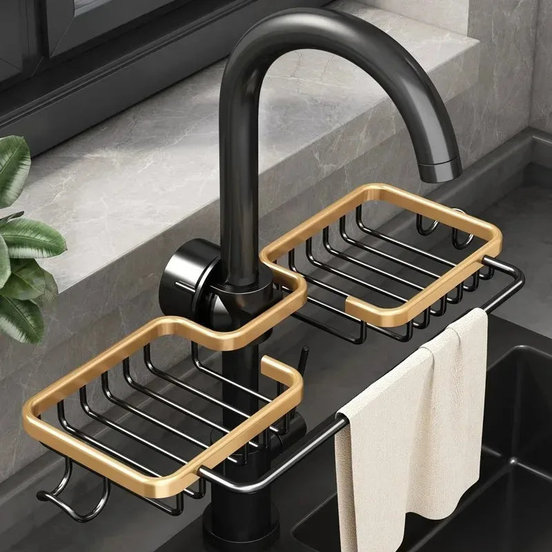 Kitchen Storage Rack Dish Drying Rack Wall Shelf Supplies Towel Sink Racks Fixture Home Improvement Kitchen Cabinet Storage