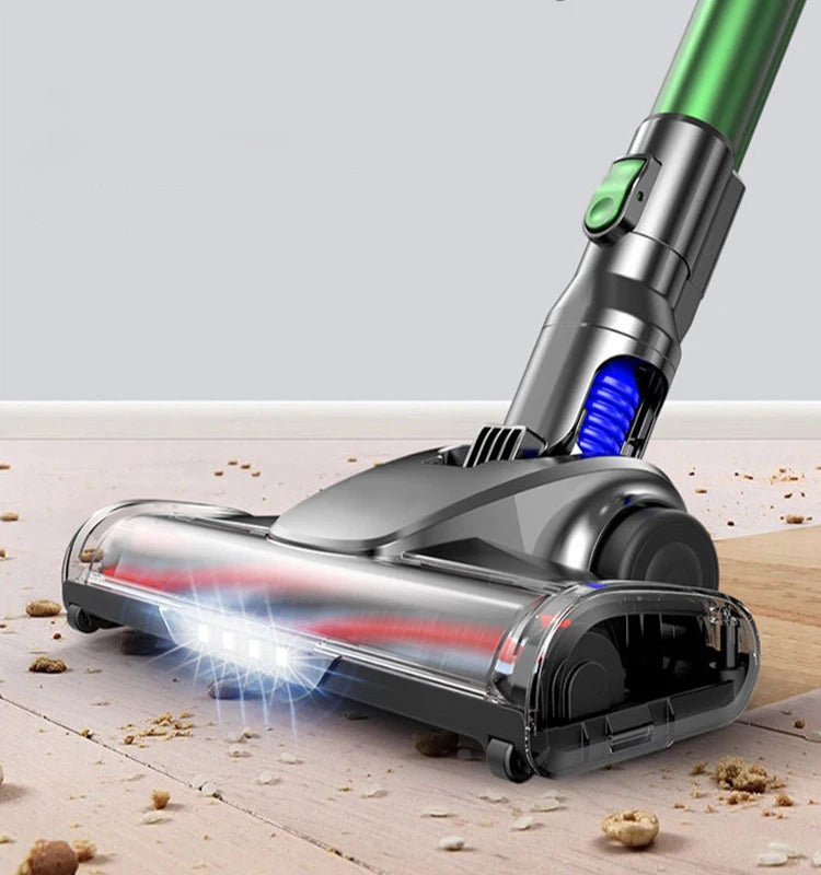 Wireless Portable Handheld Vacuum Cleaner 15kPa Powerful Suction Removable Battery LED Lighting 40min Runtime Home Floor Cleaner