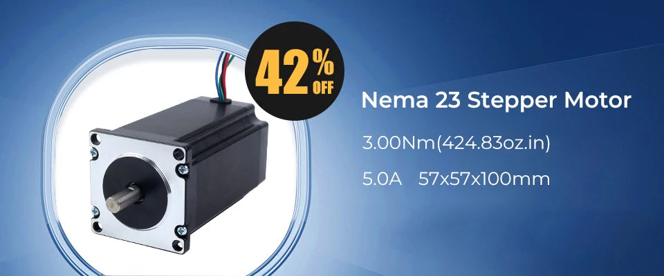 STEPPERONLINE 3PCS Nema17 Stepper Motor 48mm 17HS19-2004S1 Motor 59Ncm(84oz.in) 2A 4-lead Nema 17 Stepper for CNC 3D Printer