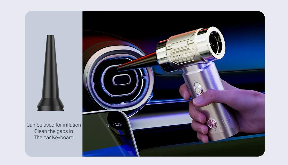SZUK Mini Air Blower Powerful Turbo Jet Fan Brushless Motor Handheld  Dust Fan Portable Turbofan air blower Car Vacuum Cleaner
